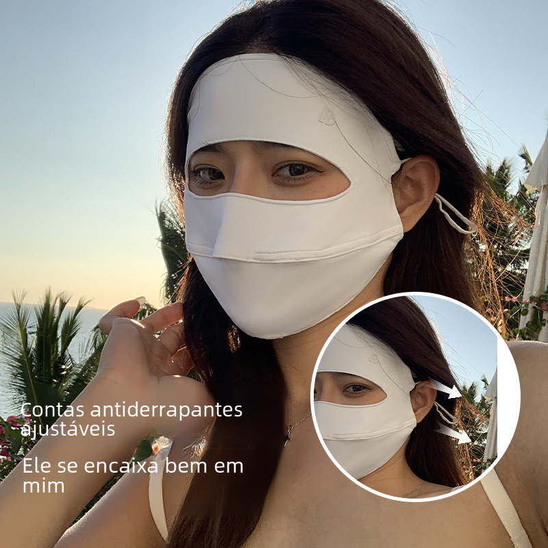 Summer UV Protection Full Face Sunscreen Mask