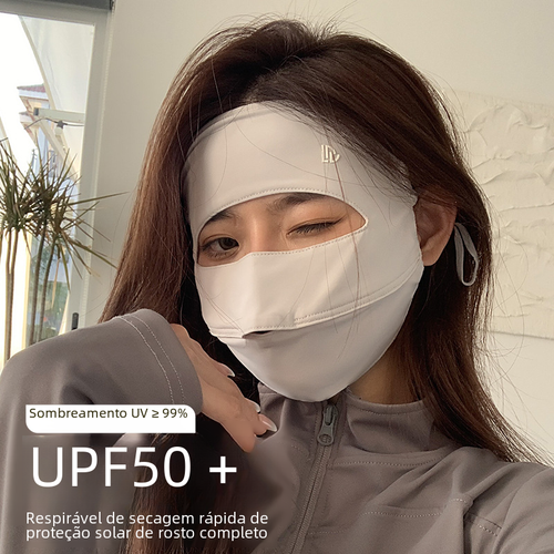 Summer UV Protection Full Face Sunscreen Mask